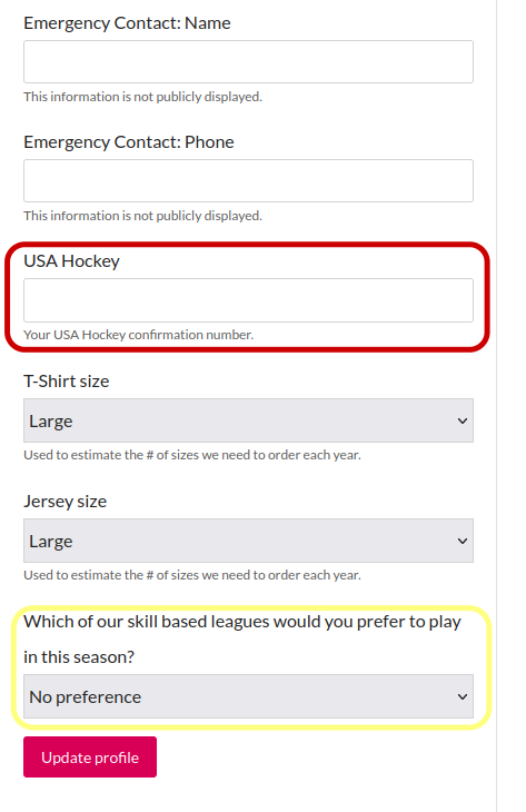 USA Hockey Member Registration